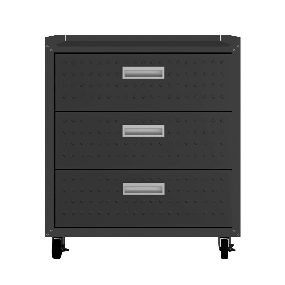 3 Drawer Rolling Garage Cabinet with Mobile Design in white and gray finish by HouseOfZazla on Tampa Home & Garden Store