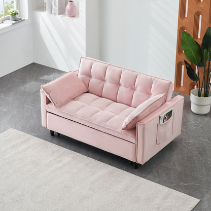 Large 3 In 1 Sofa Bed and Velvet Living Room