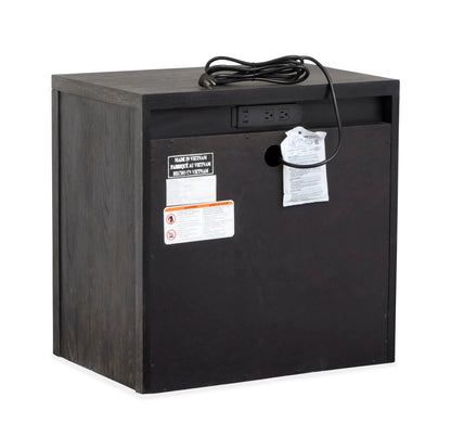 Kinsley Drawer Nightstand in Black Heron Finish