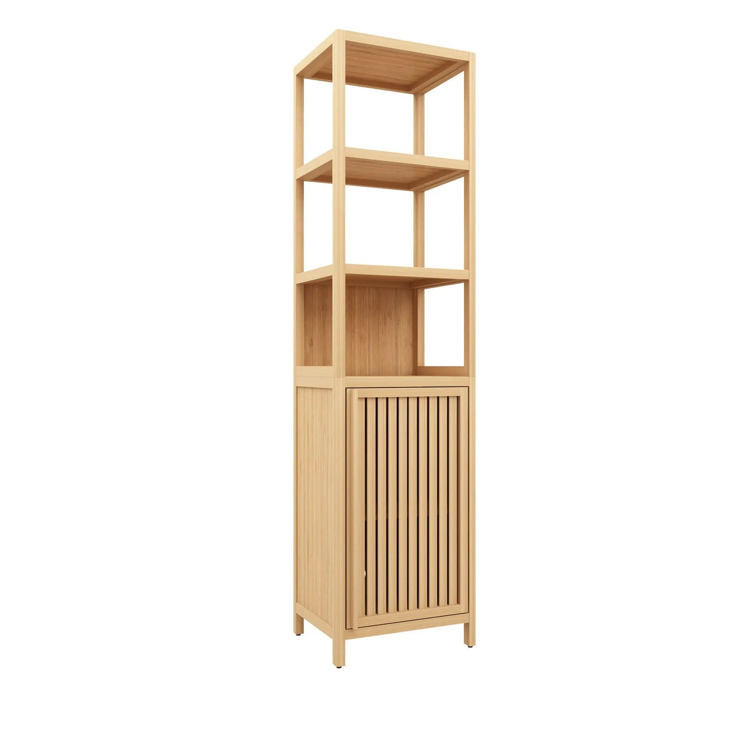 Storage Cabinet with Tall Tower for Bathroom