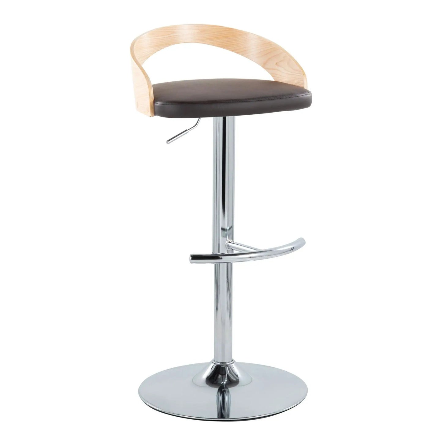 Grotto Contemporary Adjustable Barstool Swivel