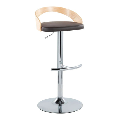 Grotto Contemporary Adjustable Barstool Swivel