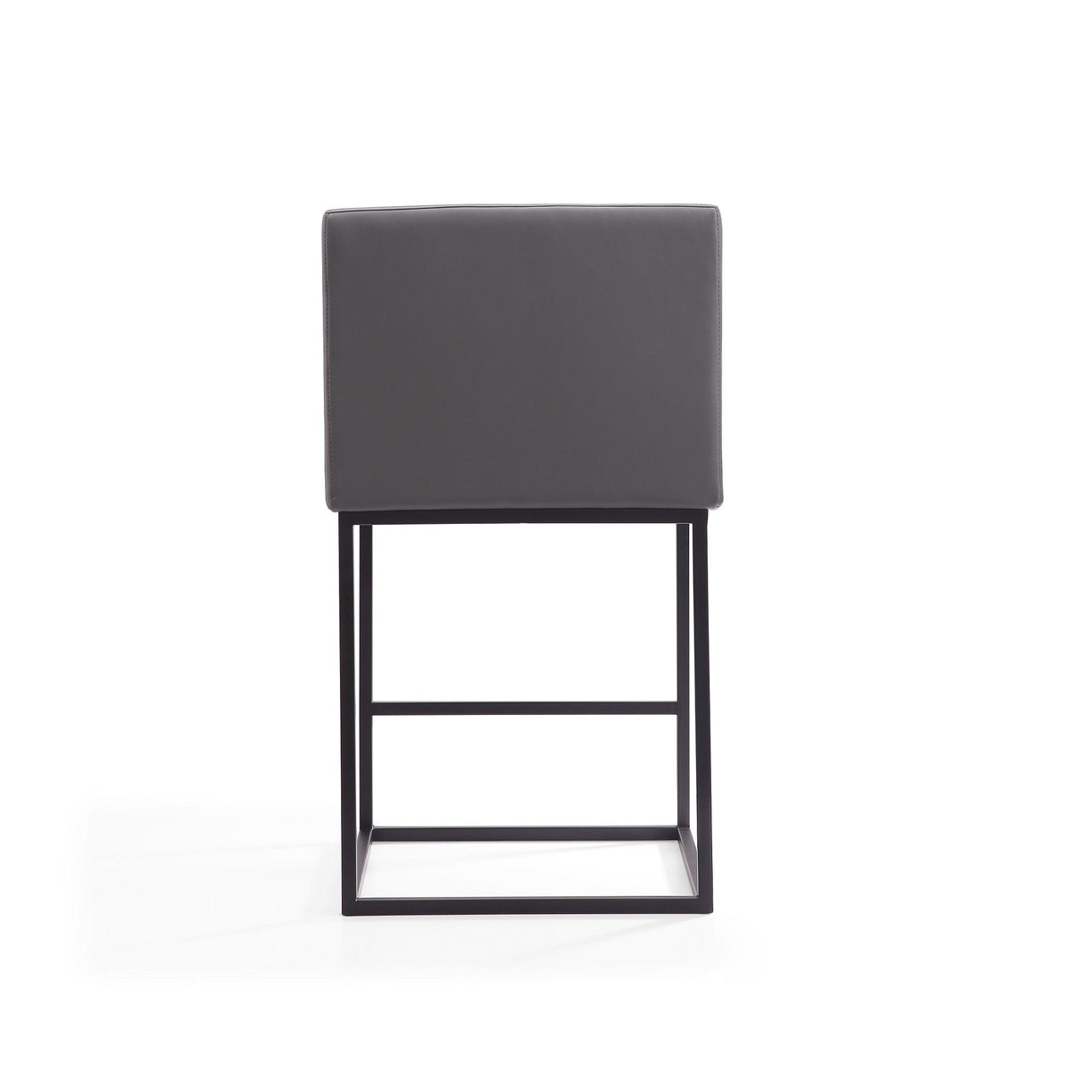 HouseOfZazla ambassador counter stool with square frame and dark gray upholstery on Tampa Home & Garden Store