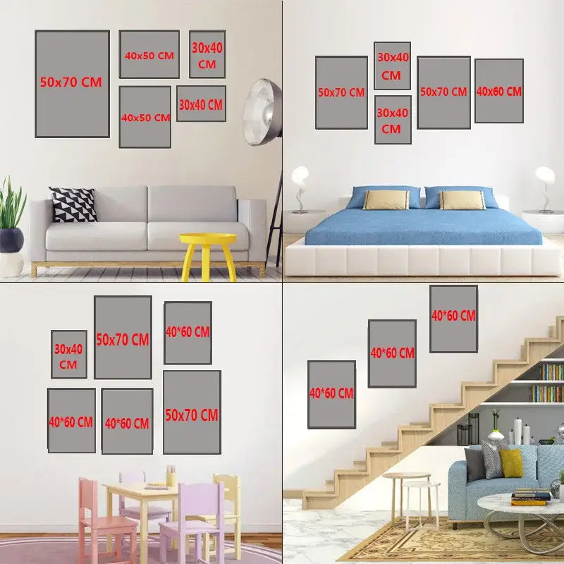 Posters set: Abstract programmer gamer infographic by Decorbites with frames on room wall on Tampa Home & Garden Store