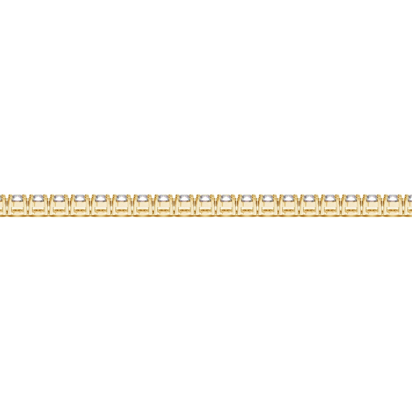 Lab-grown round diamond tennis bracelet in 14k yellow gold, 4 cttw F/G VS2/SI1, by Bids.com on Tampa Home & Garden Store