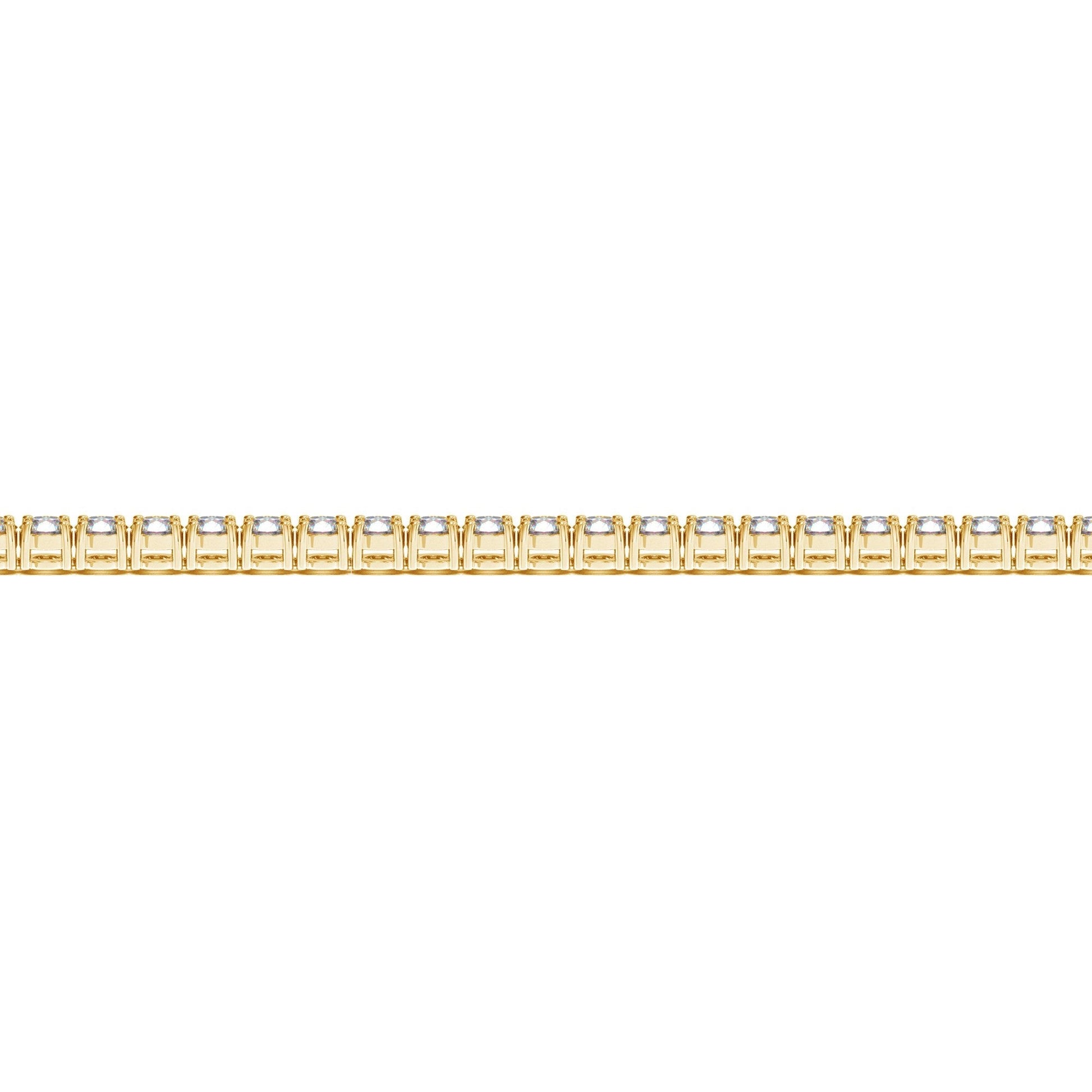 Lab-grown round diamond tennis bracelet in 14k yellow gold, 4 cttw F/G VS2/SI1, by Bids.com on Tampa Home & Garden Store