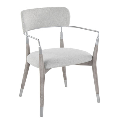 Savannah Contemporary Chair Set with upholstered seat and wood frame beige or gray on Tampa Home & Garden Store