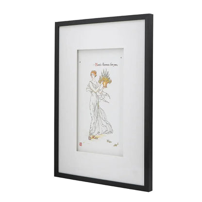 Wall Art Set of Two in Black and White Decor