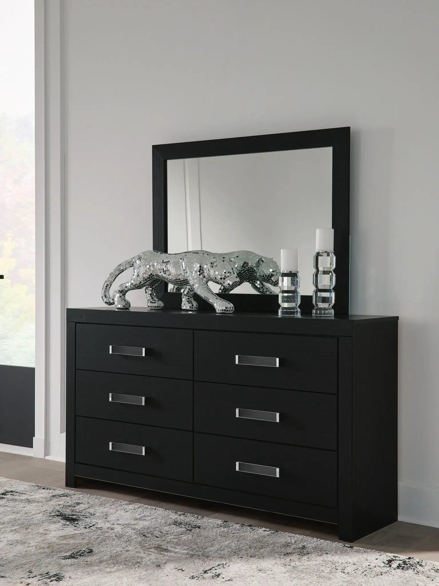 Maeling Six Drawer Dresser with Matte Finish