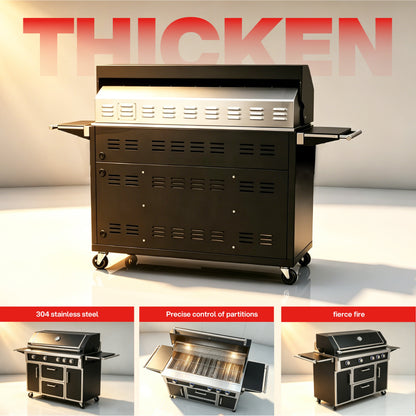 49'' stainless steel grill with infrared back burner, HouseOfZazla on Tampa Home & Garden Store
