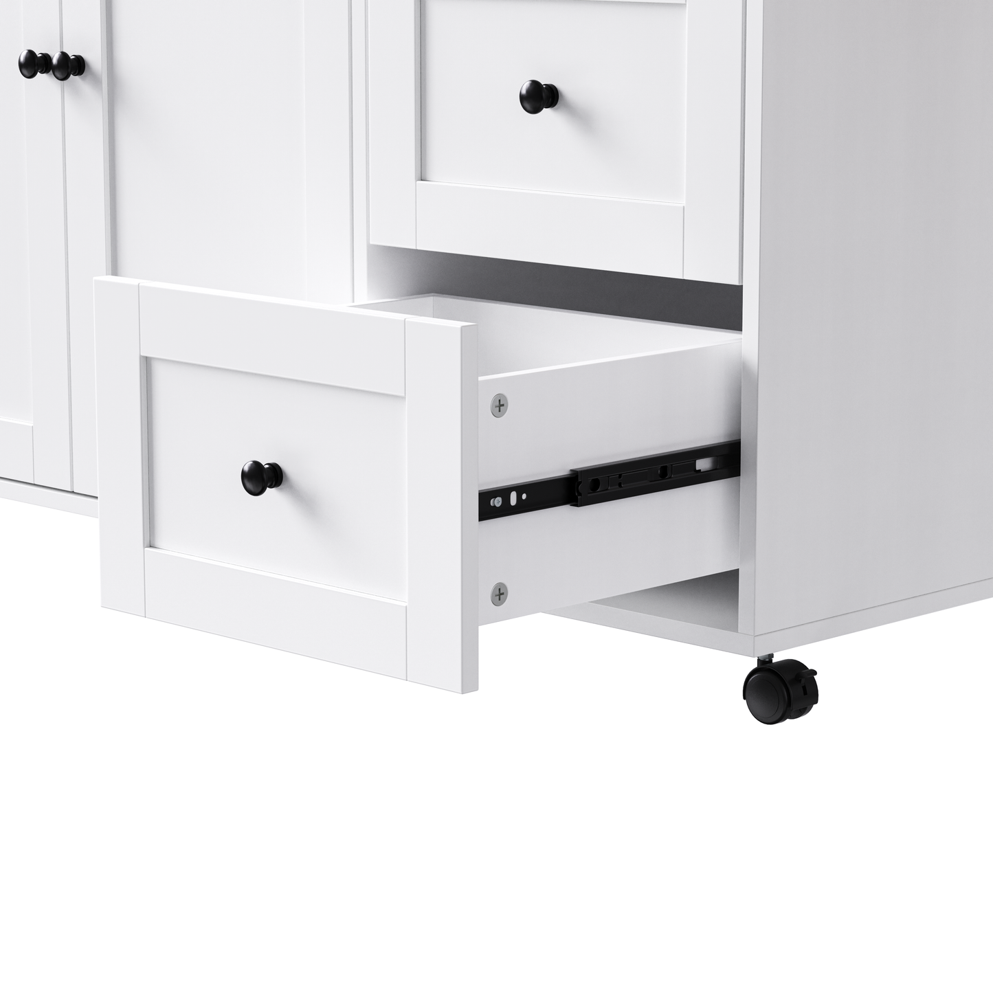 Compact Kitchen Island With Extendable Table