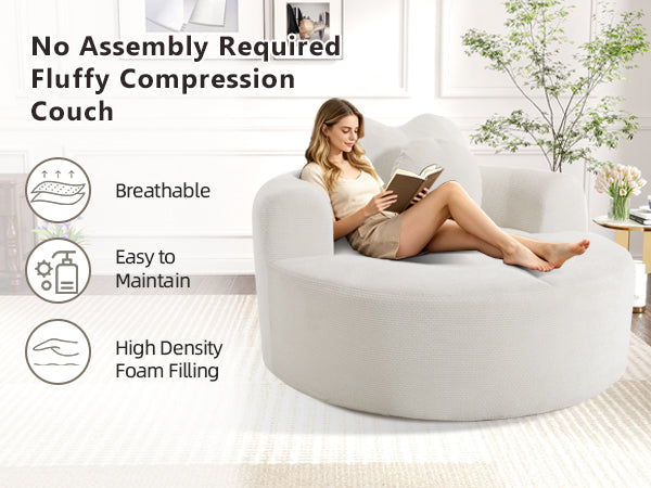 Round Sofa Bed and Cozy Memory Foam Couch