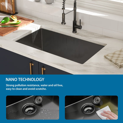 Undermount Single Bowl Kitchen Sink 16 Gauge