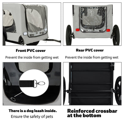 Pet bike trailer by HouseOfZazla, collapsible design with 16-inch all-terrain wheels on Tampa Home & Garden Store