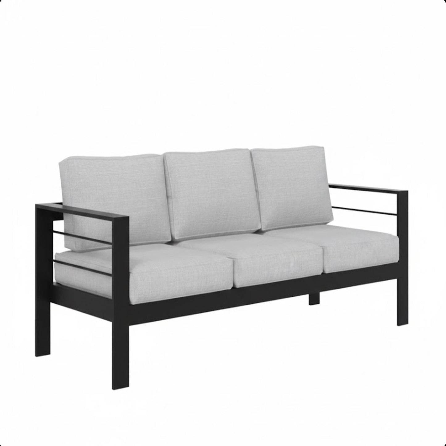 Three Seat Outdoor Sofa and Thick Cushions