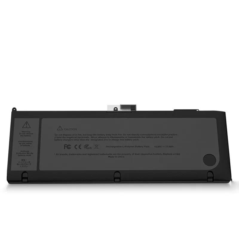 MacBook Pro replacement battery MB985A1382 A1321 A1286 black Li-polymer pack with warning label on Tampa Home & Garden Store