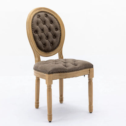 French Style Solid Wood Dining Chair Nailhead