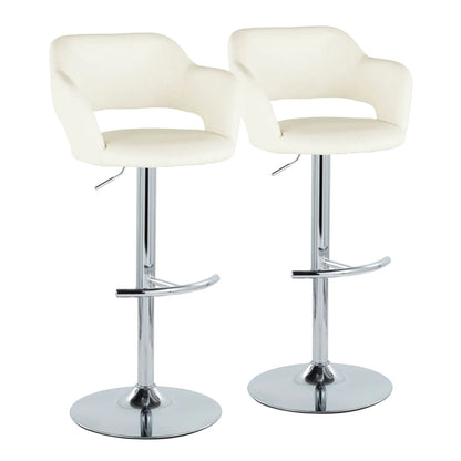 Margarite Contemporary Adjustable Barstool Swivel