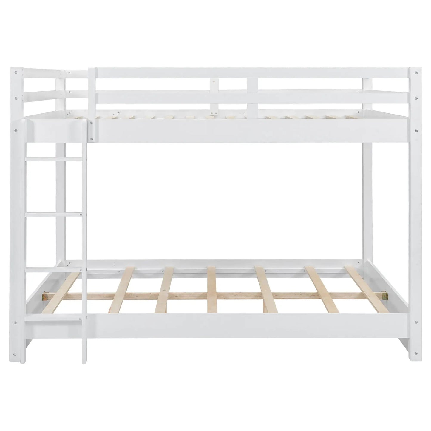 Sturdy Pine Bunk Bed with Ladder for Small Rooms