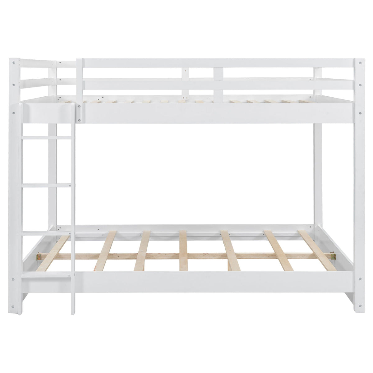 Sturdy Bunk Bed With Ladder white wooden frame HouseOfZazla on Tampa Home & Garden Store