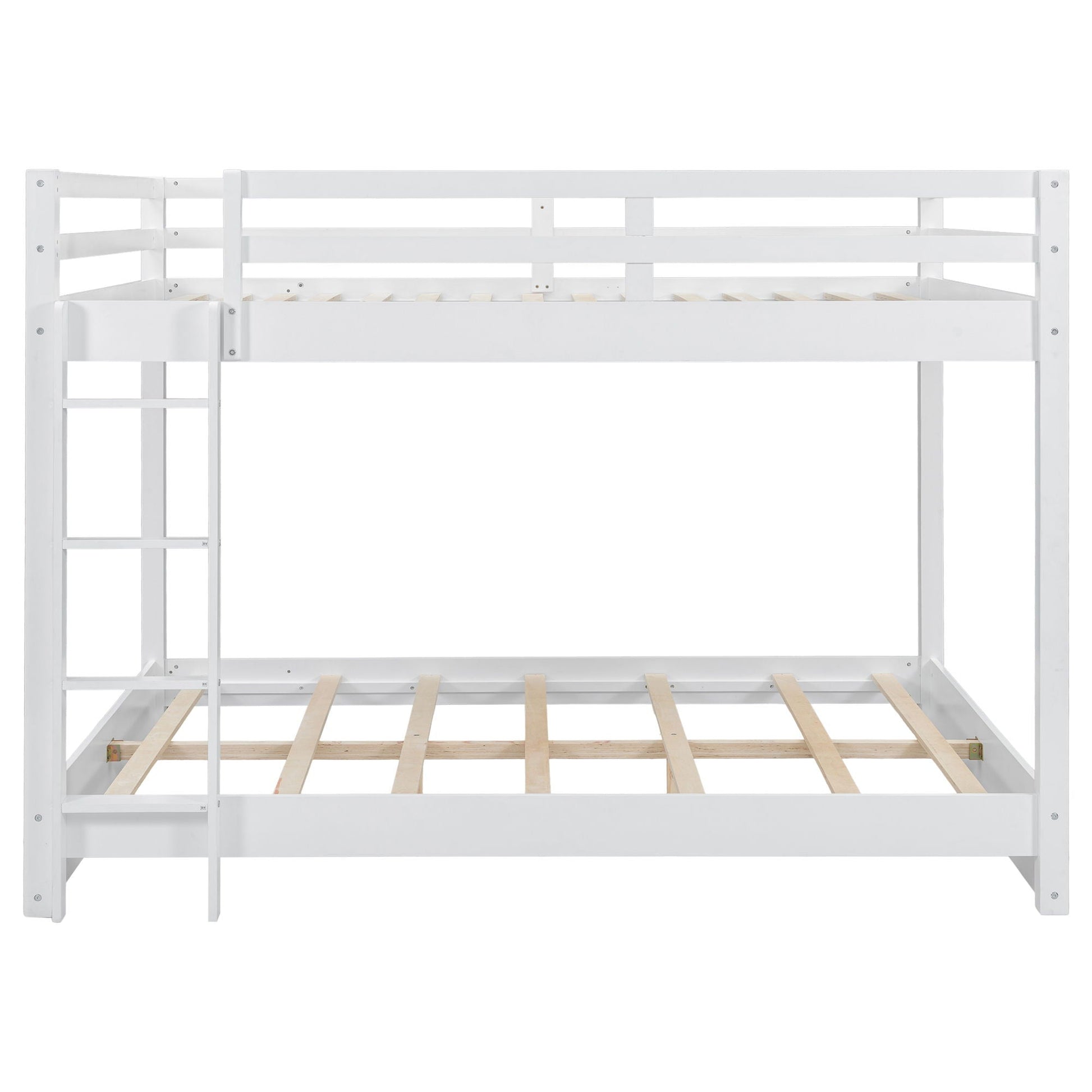 Sturdy Bunk Bed With Ladder white wooden frame HouseOfZazla on Tampa Home & Garden Store