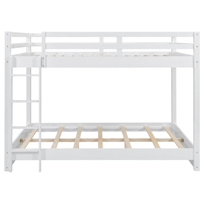 Sturdy Bunk Bed With Ladder white wooden frame HouseOfZazla on Tampa Home & Garden Store