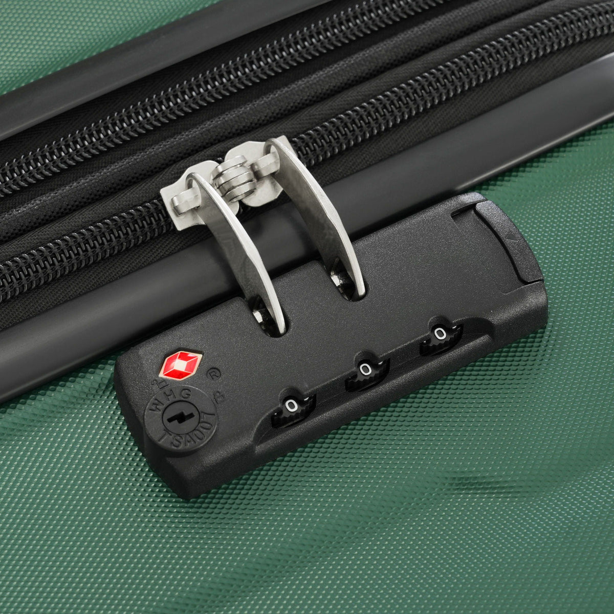 HouseOfZazla 2-piece expandable ABS luggage set with spinner wheels TSA lock 20/28 on Tampa Home & Garden Store