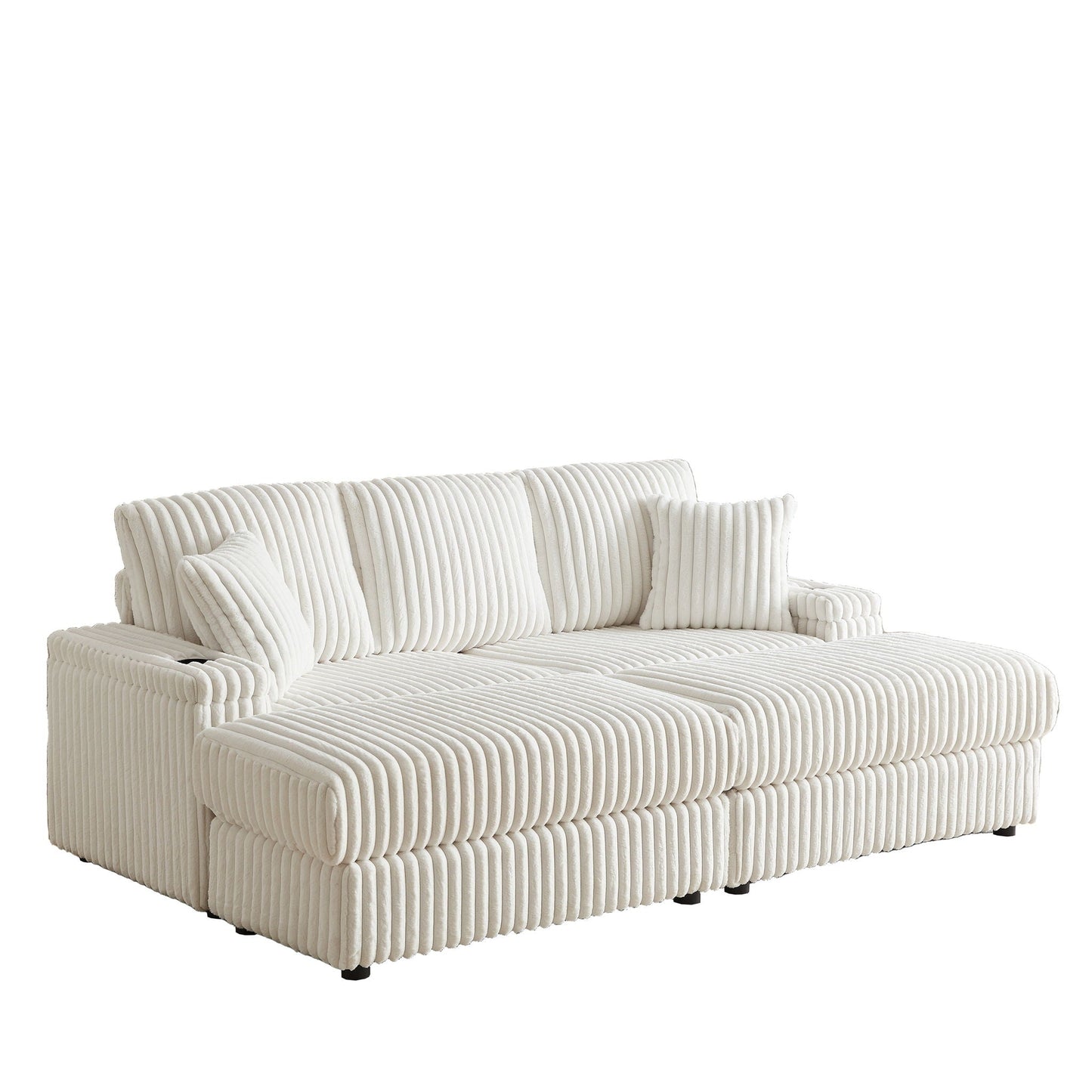 3 Seater Sofa With 2 Ottomans and Storage