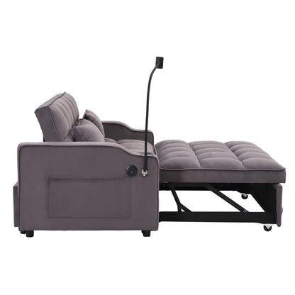 Modern Loveseat Futon Sofa with Pullout Bed
