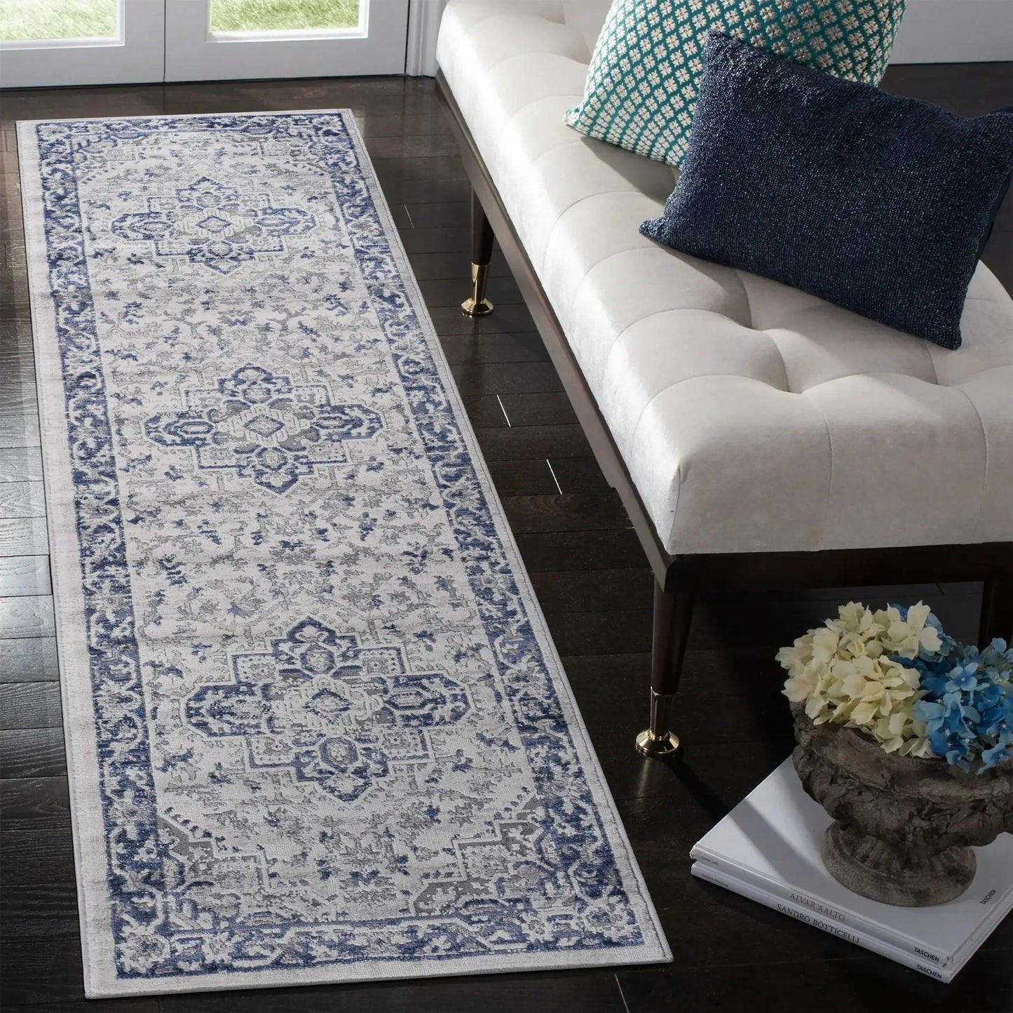 Marfi Oriental Rug in Neutral Tones for Home