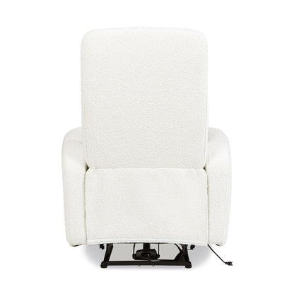 Bloomy High Back Power Recliner Chiffon White