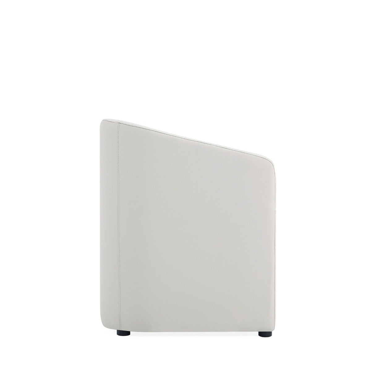 Anna and Modern Round Vegan Dining Armchair