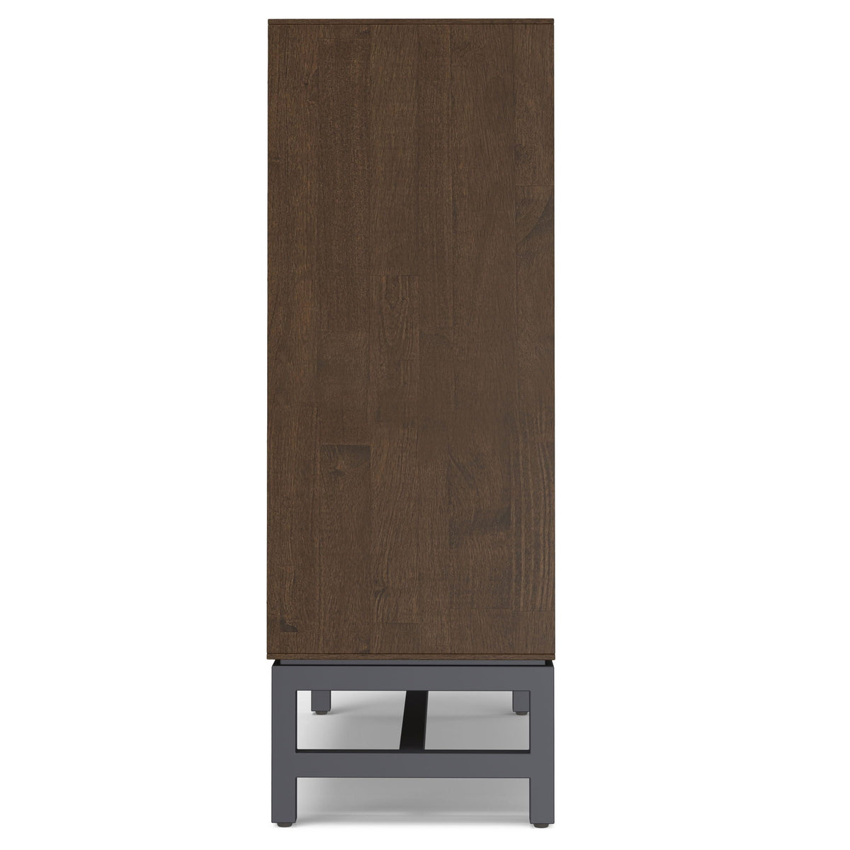 Banting sideboard buffet in dark rubberwood with gray metal base on Tampa Home & Garden Store