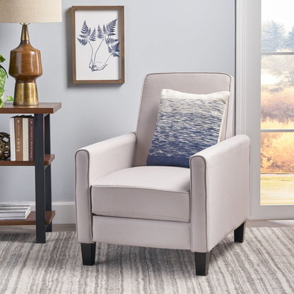 Upholstered Push Back Recliner Chair and Lounge