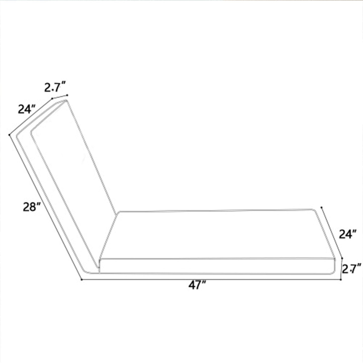 Replacement Outdoor Chaise Cushion And Pillow