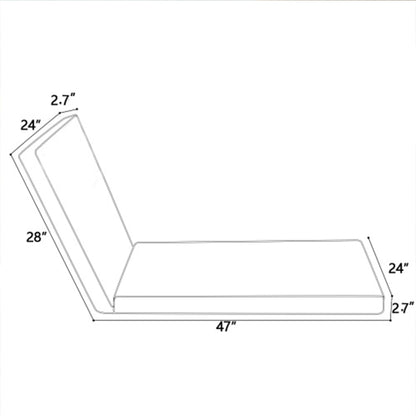 Replacement Outdoor Chaise Cushion And Pillow