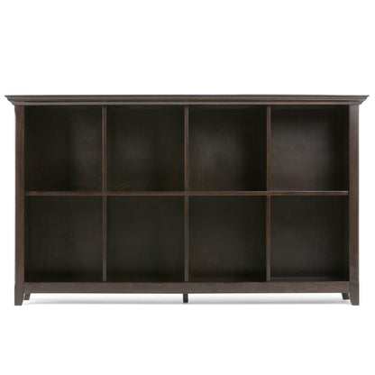 Amherst cube storage bookcase in dark wood finish with large open cubbies, HouseOfZazla on Tampa Home & Garden Store