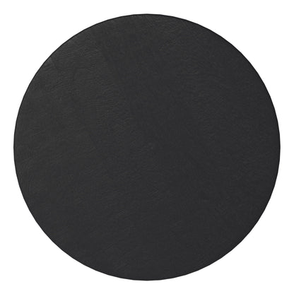 Ribbed black round accent table with modern textured finish by HouseOfZazla on Tampa Home & Garden Store
