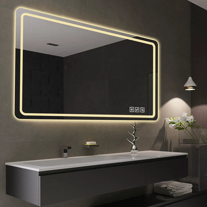 Frameless LED Bathroom Mirror Anti Fog Lights