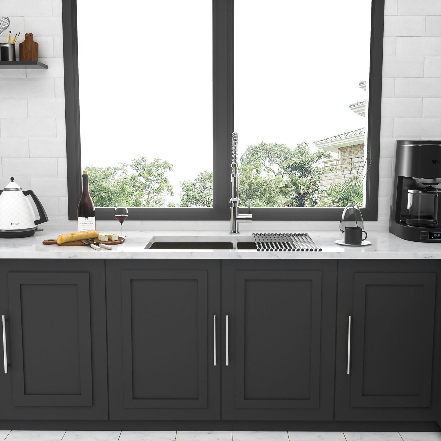 Modern Double Bowl Undermount Sink And Steel