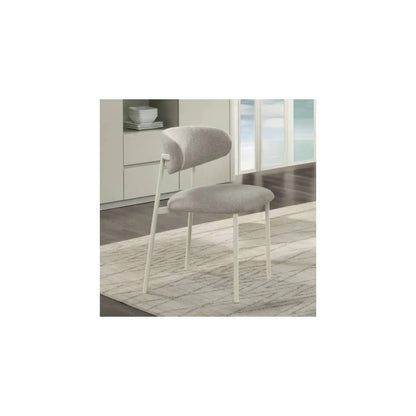 Ingram Side Chair Set of 2 Light Gray Finish
