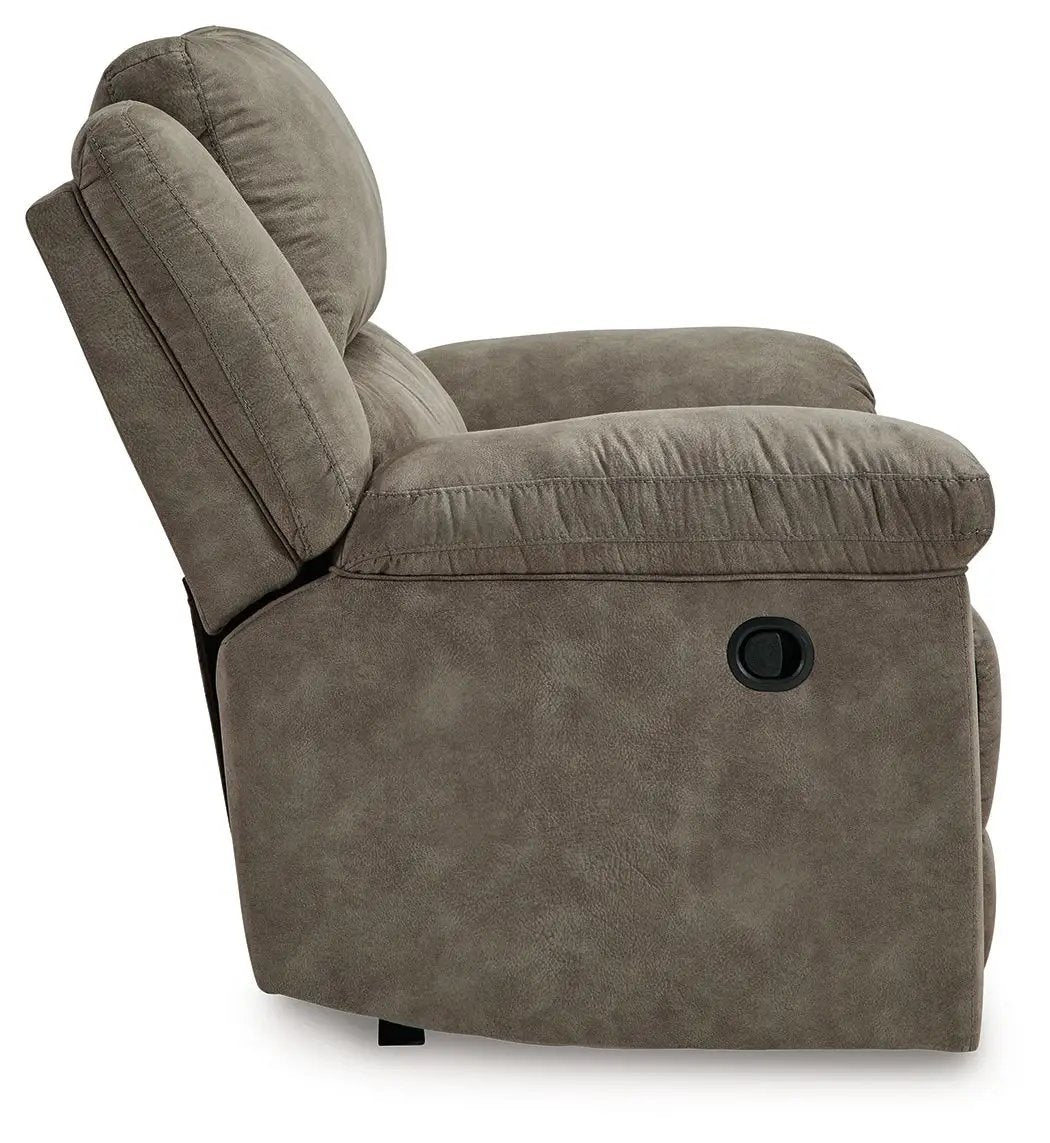 Laresview zero-wall wide-seat recliner fossil brown suede by Unique Piece Furniture on Tampa Home & Garden Store