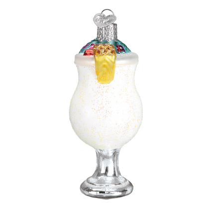 Adorno de cristal de piña colada