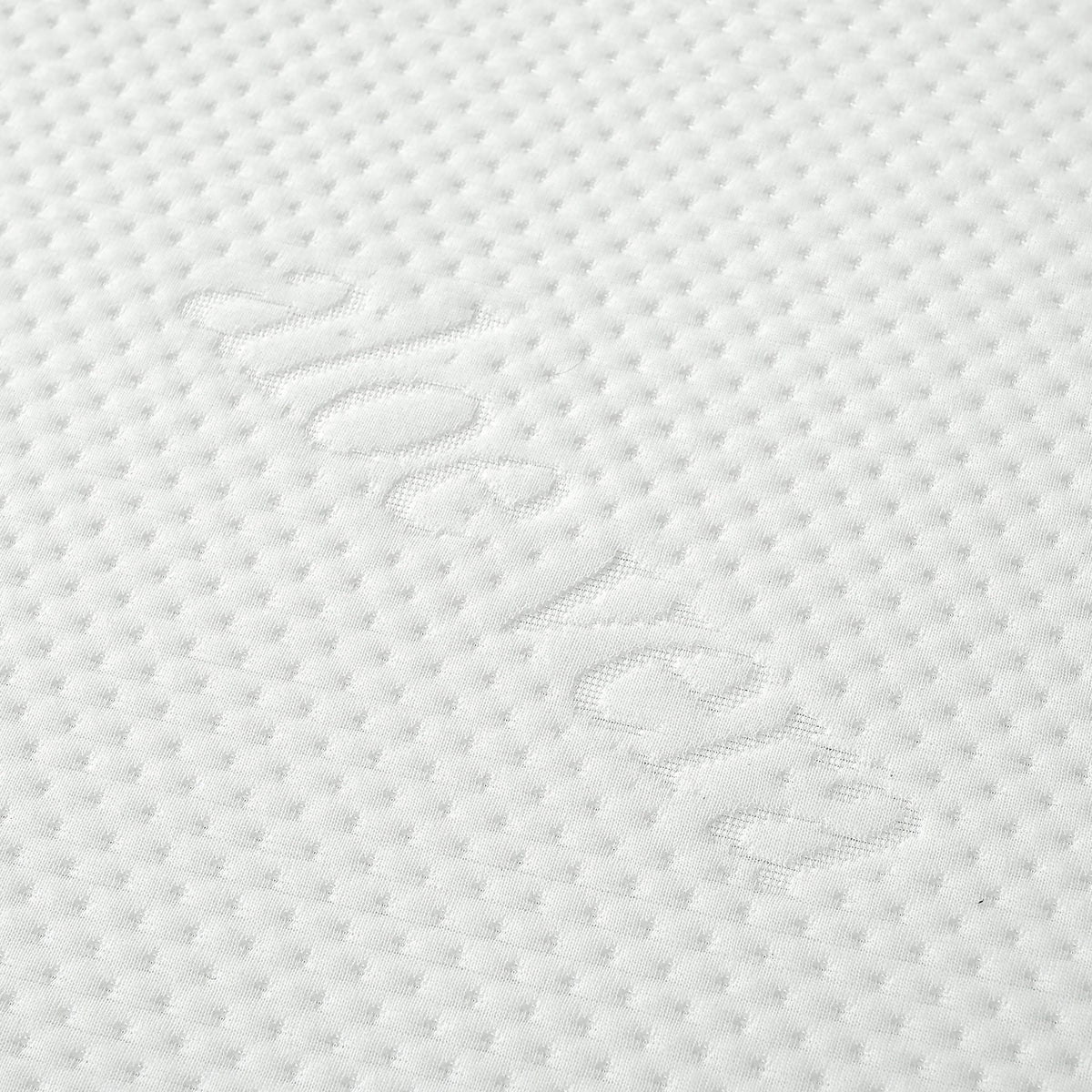 10in Plush Gel Memory Foam Mattress cover close-up in white Aloe Vera cooling fabric on Tampa Home & Garden Store