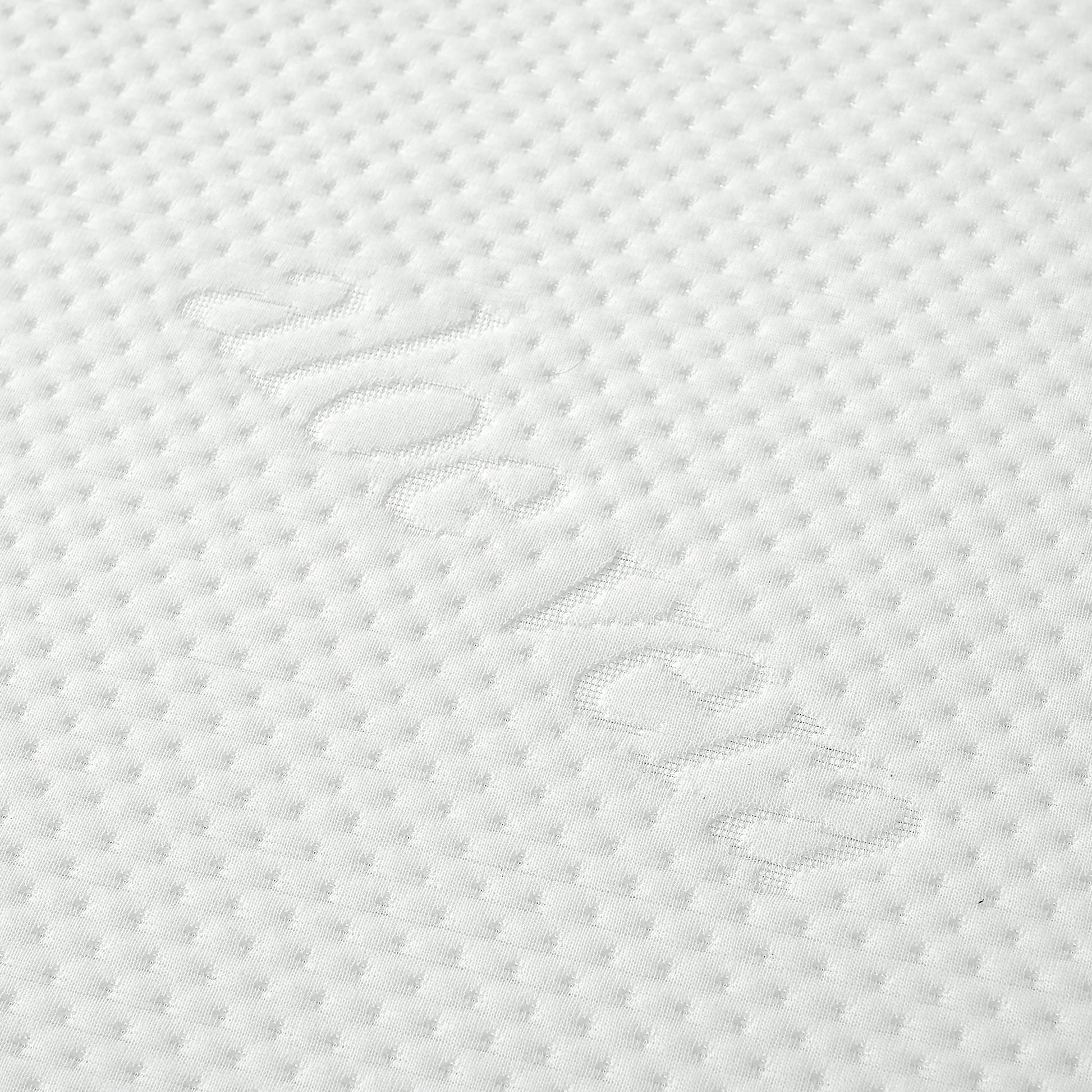 10in Plush Gel Memory Foam Mattress cover close-up in white Aloe Vera cooling fabric on Tampa Home & Garden Store
