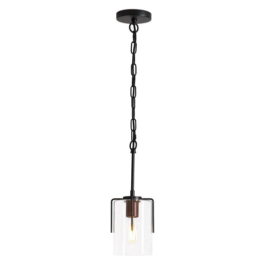 Adjustable Pendant Lighting with Wood Grain