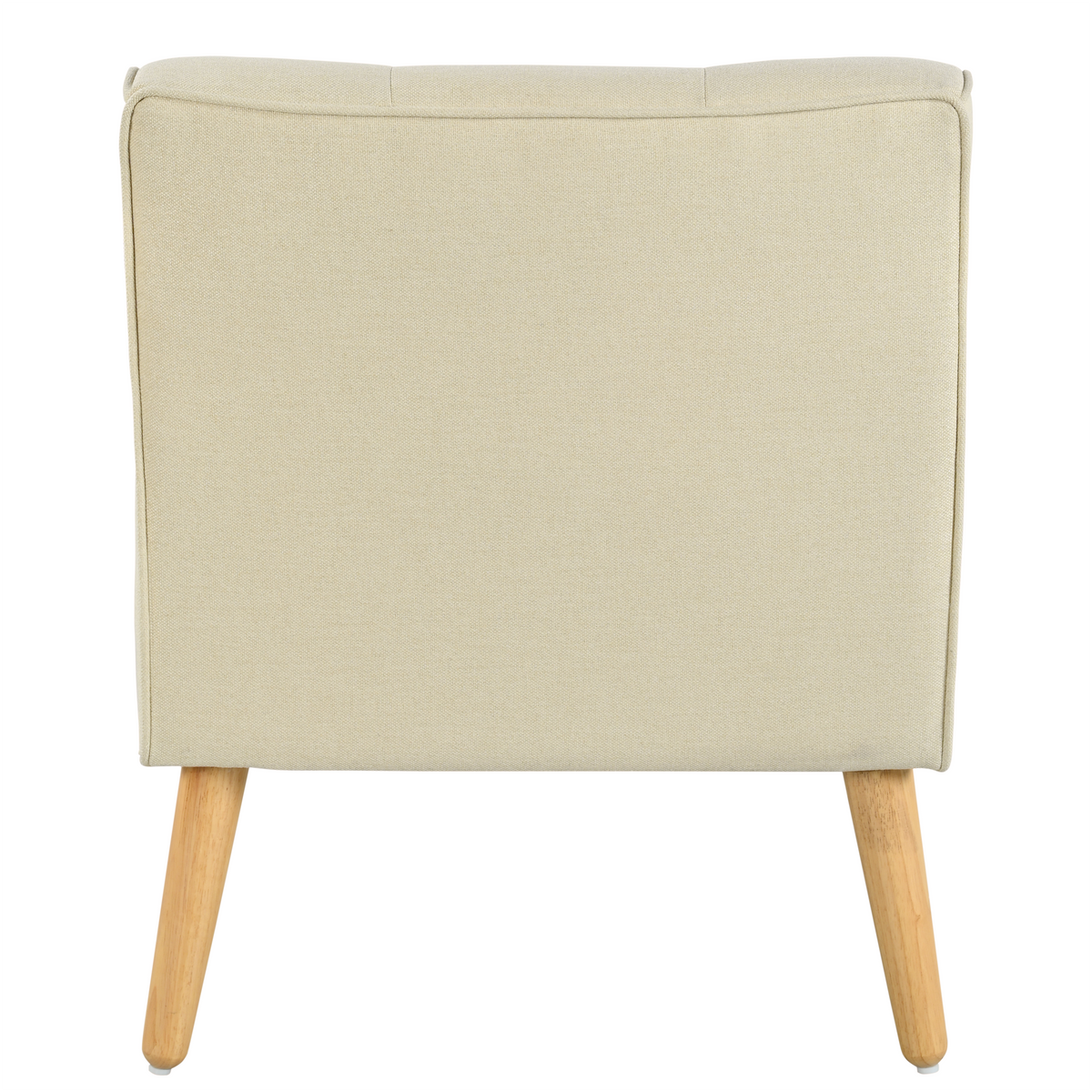Modern Tufted Accent Chair and Solid Wood Legs