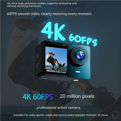 Waterproof 30m True 4K action camera by My Store with anti-shake and wide-angle lens on Tampa Home & Garden Store
