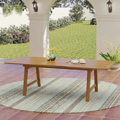Versatile and Extendable Acacia Wood Table