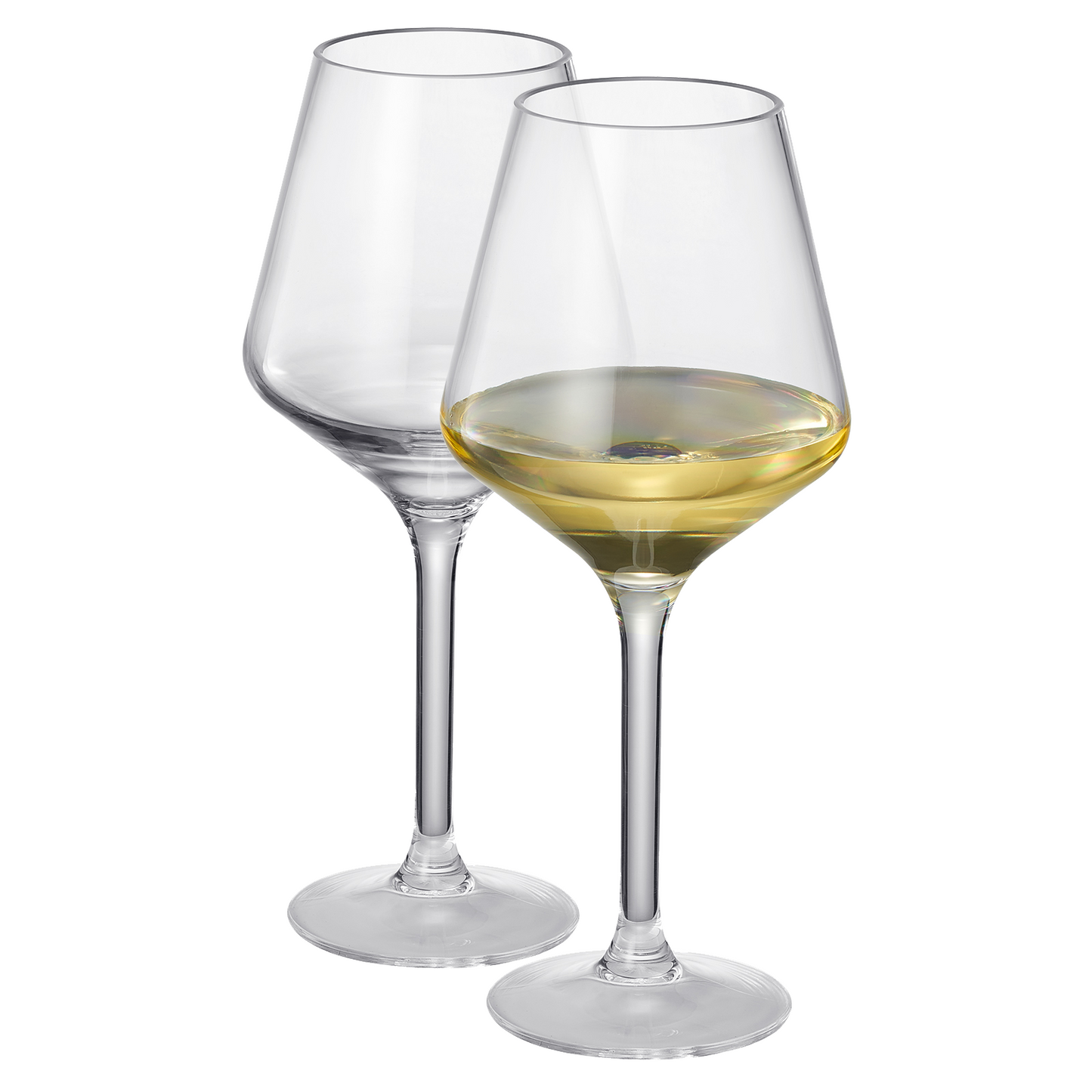Barcelona Acrylic Stemmed Wine Glasses Set of 2